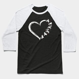 dirt bike heart shirt Baseball T-Shirt